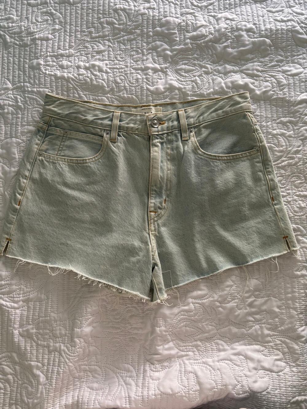 SLVRLAKE Denim Farrah Relaxed Cutoff Jean Short Size 28